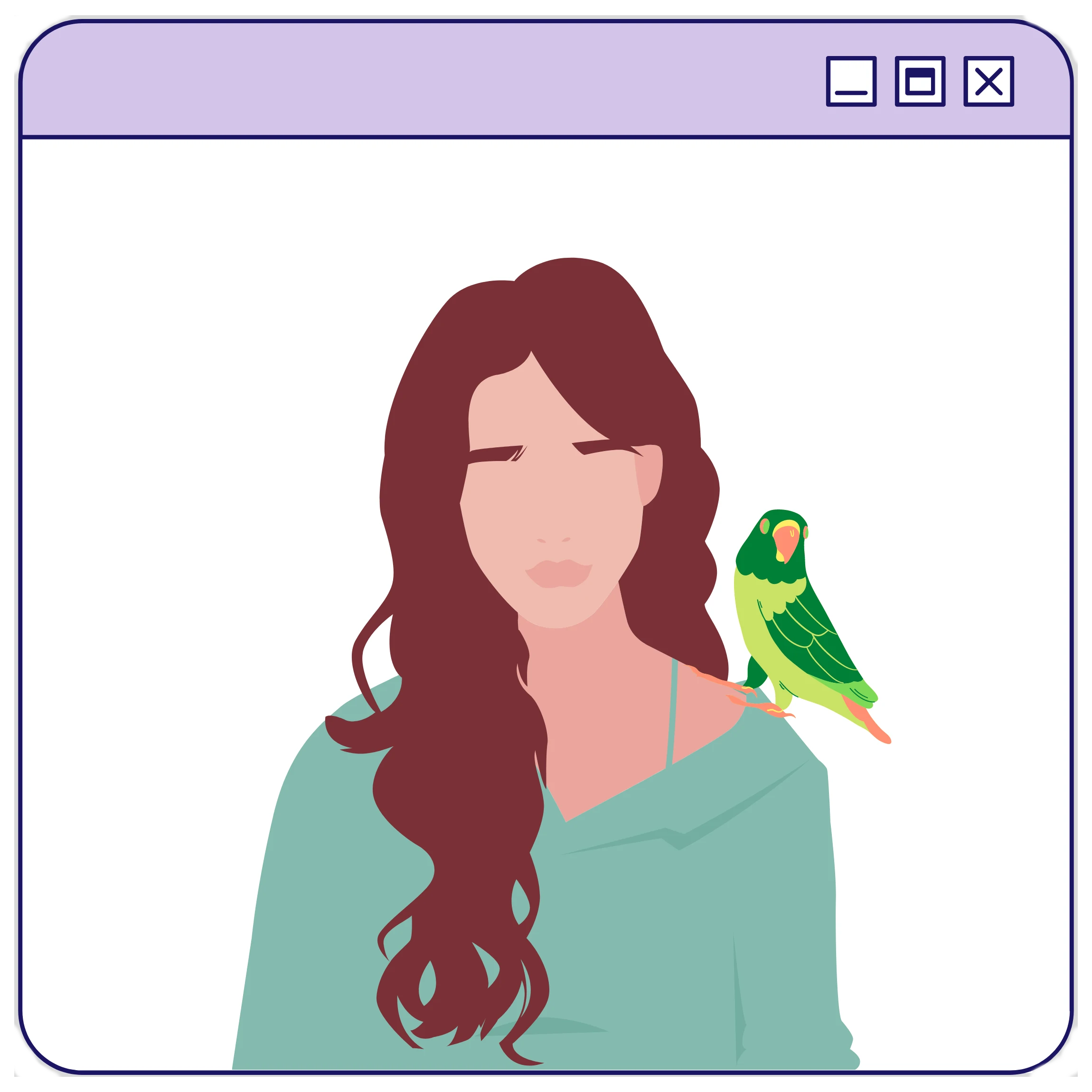 Jess with bird